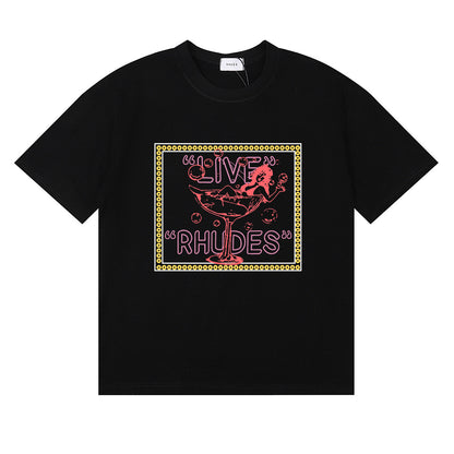 #048 RHUDE shirts 2026 popular fashion street sets school outfit
