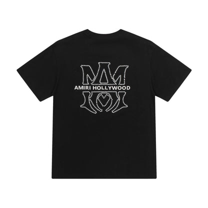 Amiri Graphic Flame Logo Hip Hop Streetwear T-Shirt
