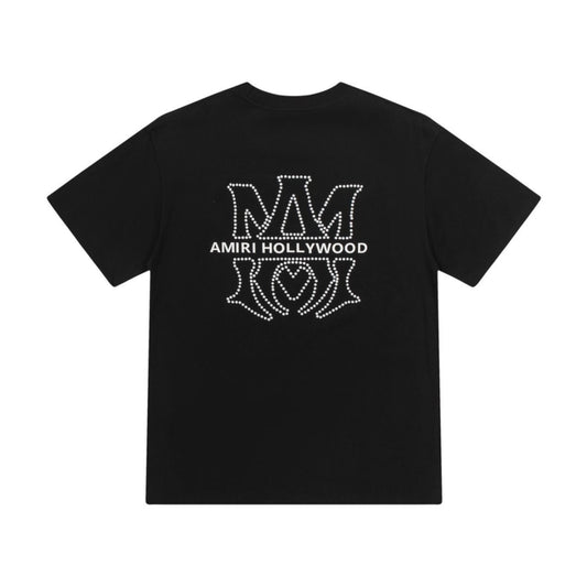Amiri Graphic Flame Logo Hip Hop Streetwear T-Shirt