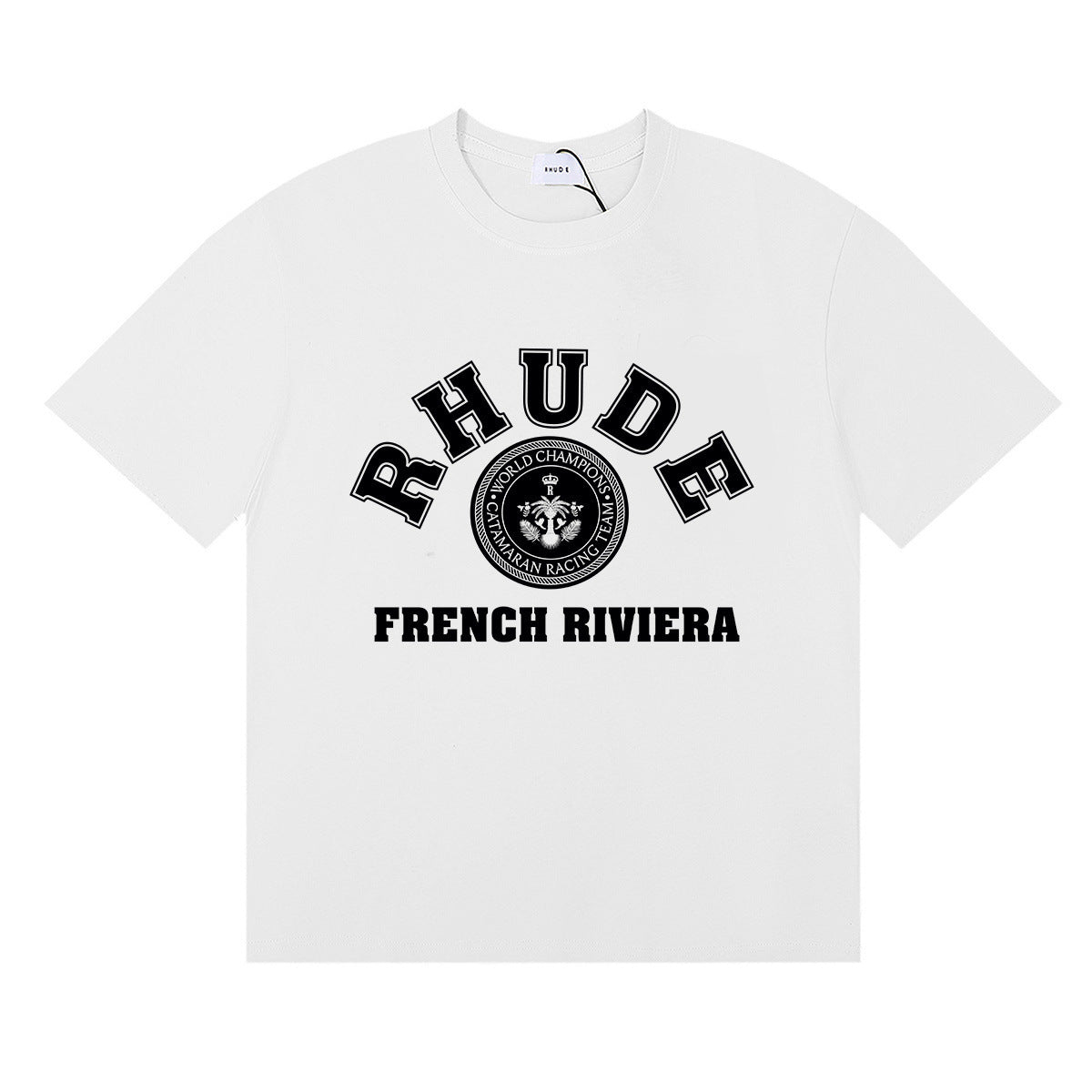 #057 RHUDE shirts 2026 popular fashion street sets school outfit