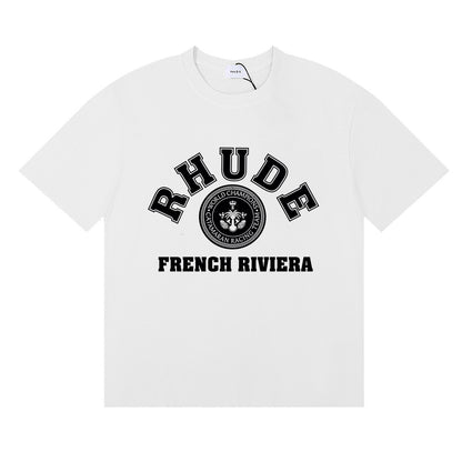 #057 RHUDE shirts 2026 popular fashion street sets school outfit
