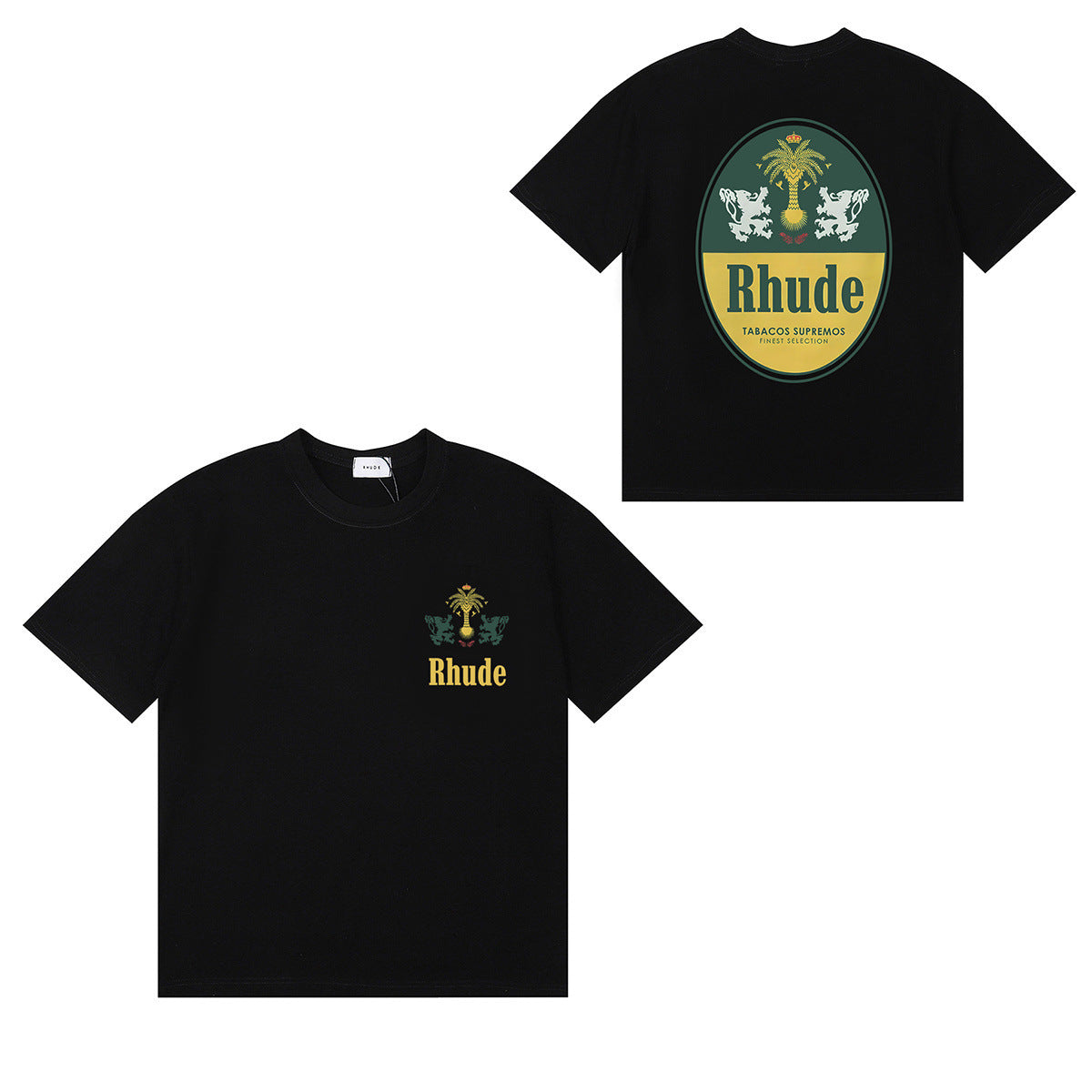 #059 RHUDE shirts 2026 popular fashion street sets school outfit