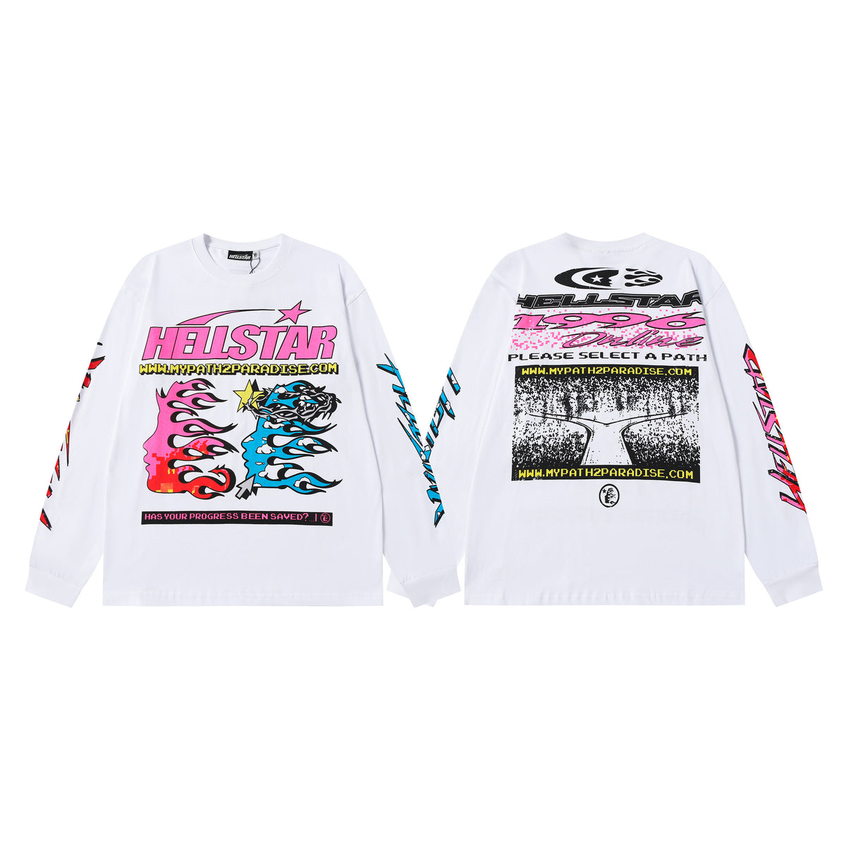 #014 Hellstar brand 2026 colorful new style street fashion hiphop clothes sets outfit