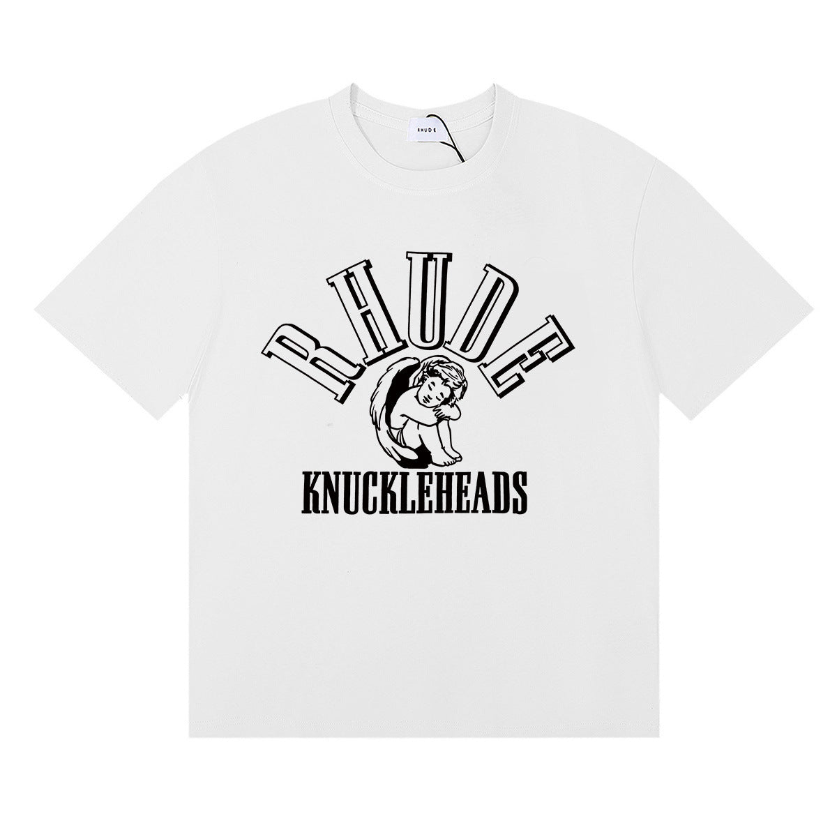 #045 RHUDE shirts 2026 popular fashion street sets school outfit