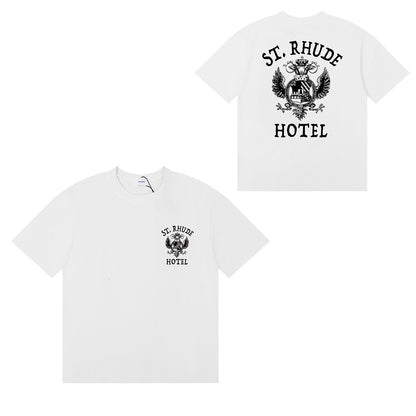 #055 RHUDE shirts 2026 popular fashion street sets school outfit
