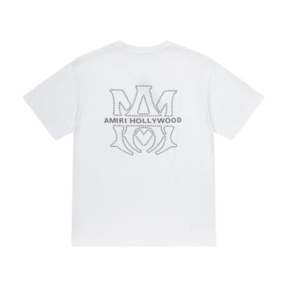 Amiri Graphic Flame Logo Hip Hop Streetwear T-Shirt