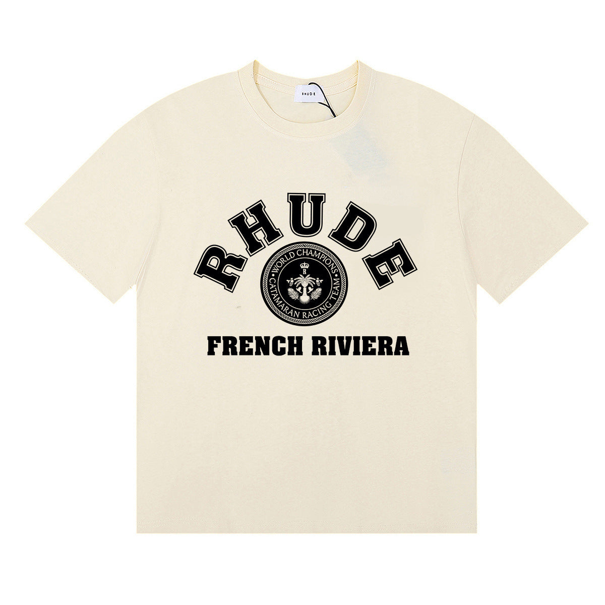 #057 RHUDE shirts 2026 popular fashion street sets school outfit