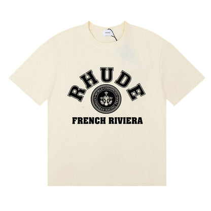 #057 RHUDE shirts 2026 popular fashion street sets school outfit