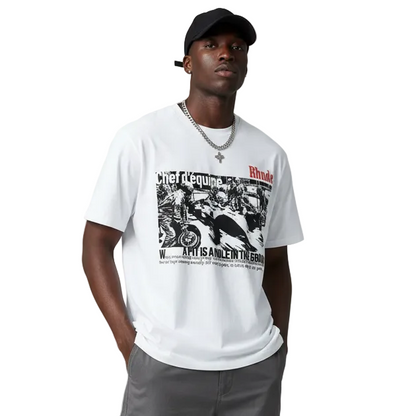 #060 RHUDE shirts 2026 popular fashion street sets school outfit